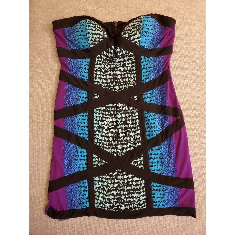 Snakeskin Bodycon Bandage Mini Dress